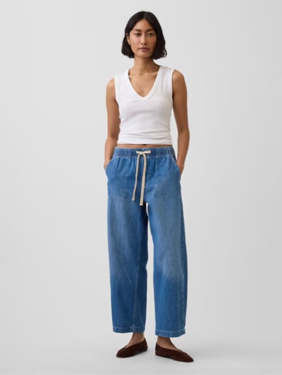 GAP Denim - NWT GAP High Rise Easy Barrel Jeans - Elastic waist